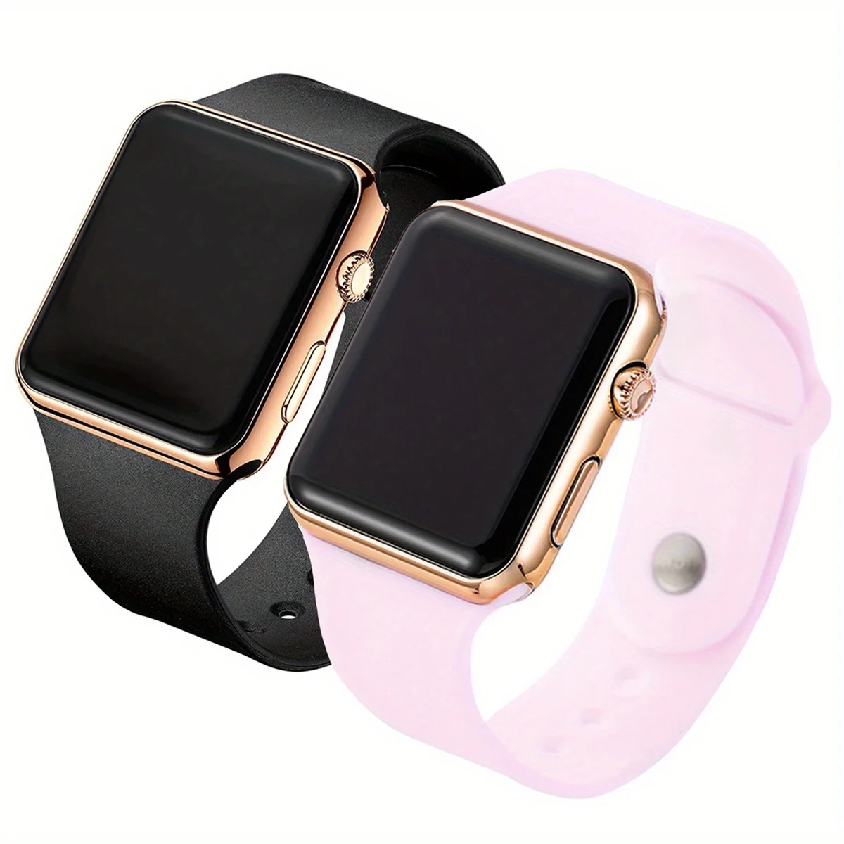 Men Accessories For Wrist - 2pcs Couples Watch LED Display Electronic