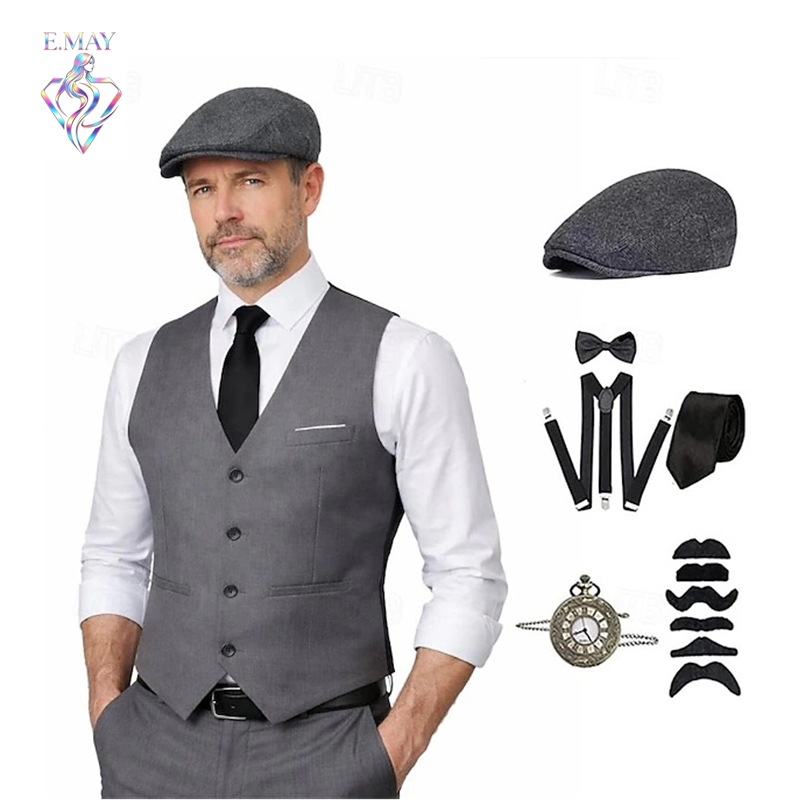Medieval Men'S Accessories - plus size Men 1920s Roaring Gatsby
