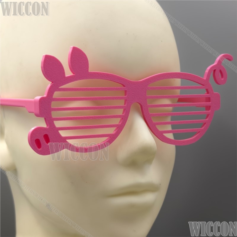 Men'S Accessories With Suits - Pink Pig Glasses Kawaii Fox Niicck