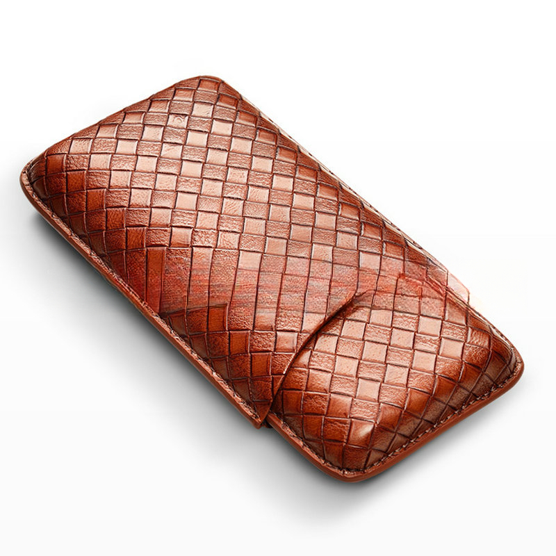 3 Pcs Leather Cigar Case Gift  - огляд і ціна Cigar Cutter Set
