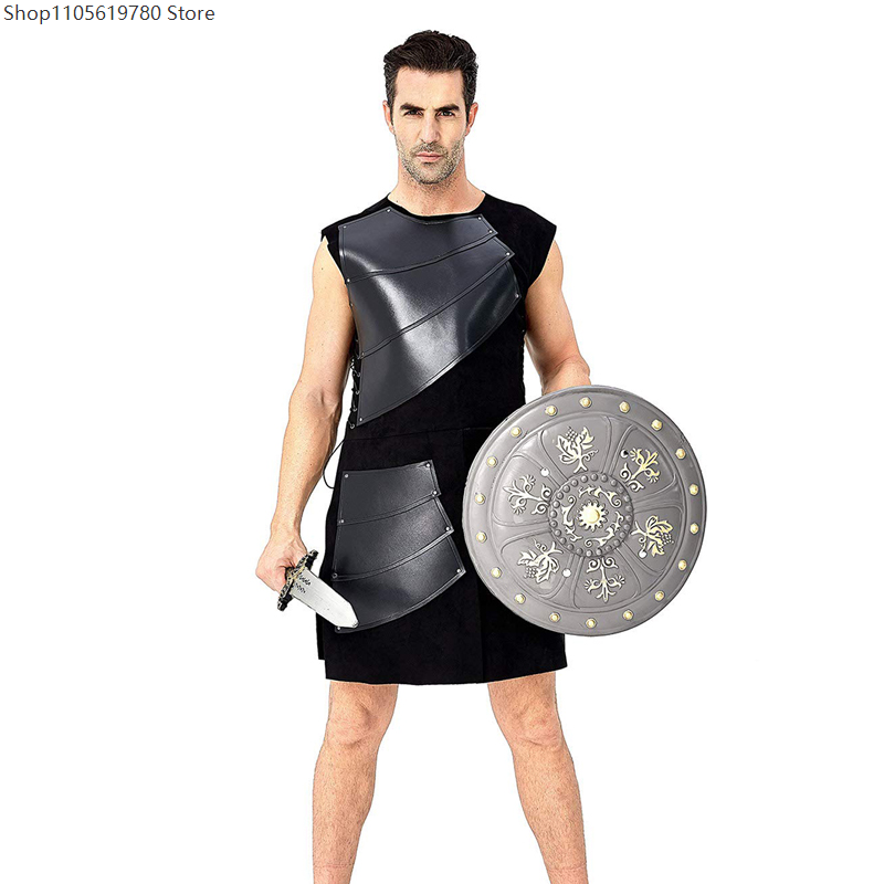 Faux‑Leather Cosplay Sleeveles - огляд і ціна Medieval Men'S Accessories