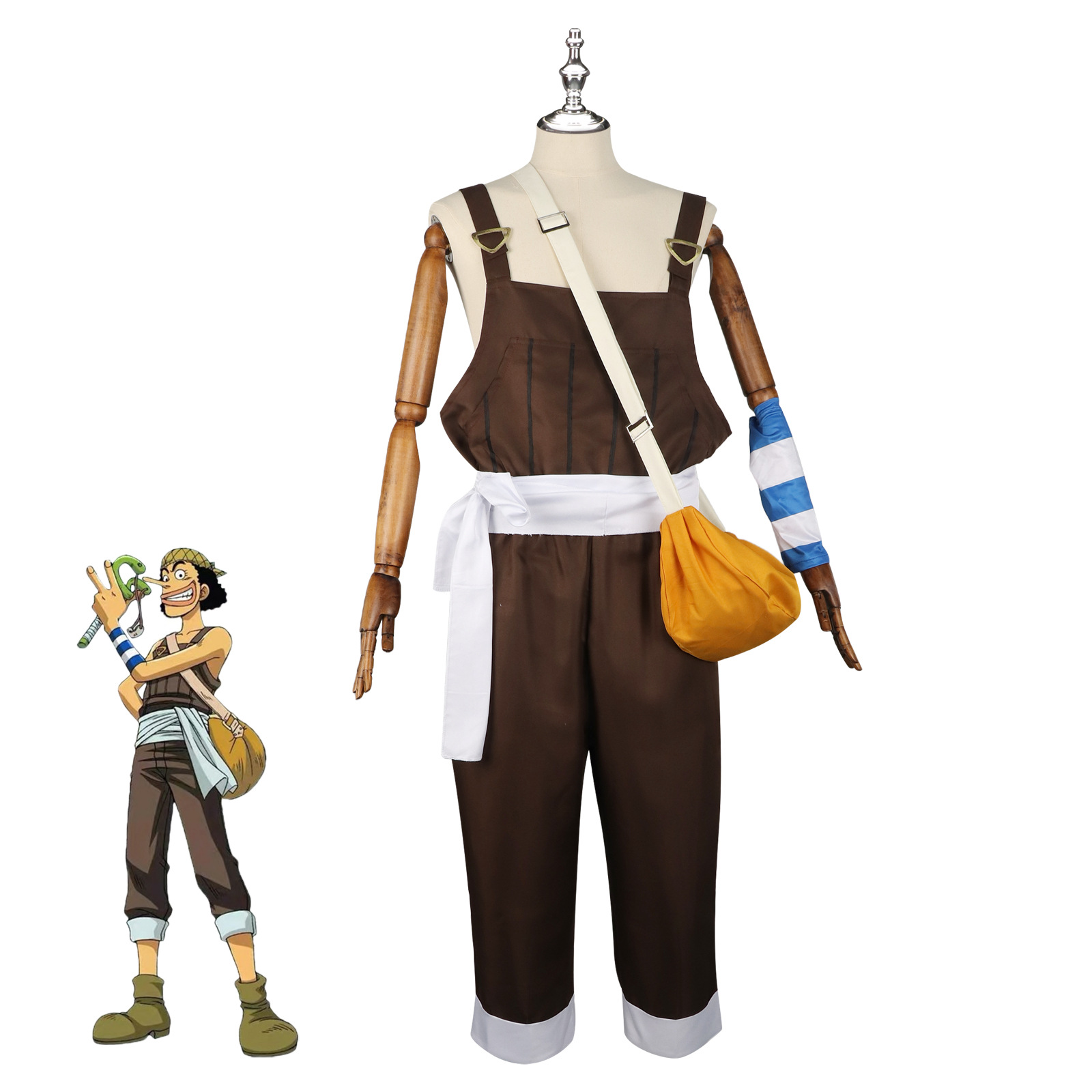 Anime UUsopp Cosplay Costume B - огляд і ціна Men'S Accessories With Suits