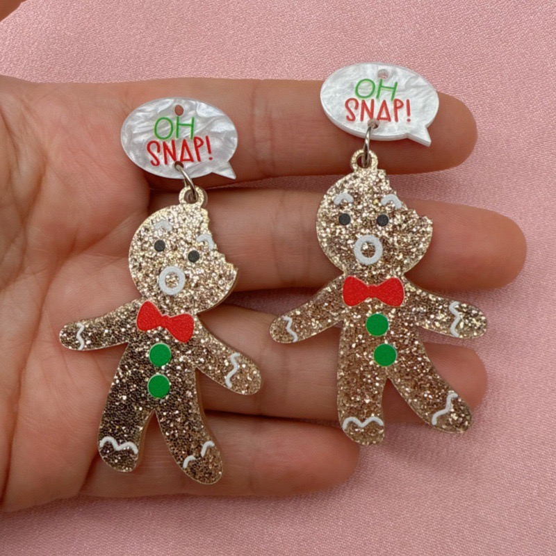 10pcs Cute Christmas Gingerbre - огляд і ціна Men'S Accessories Jewelry