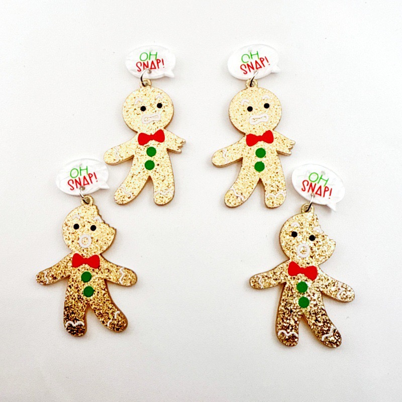 10pcs Cute Christmas Gingerbre - огляд і ціна Men'S Accessories Jewelry