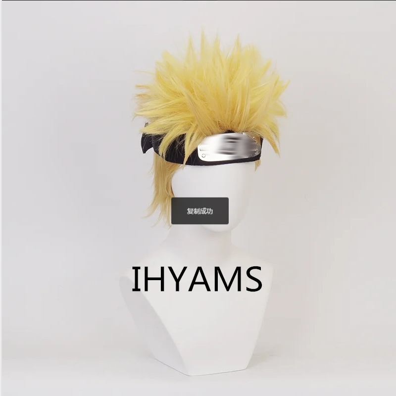 Uzumaki Cosplay Wigs 30cm Shor - огляд і ціна Men'S Yellow Accessories