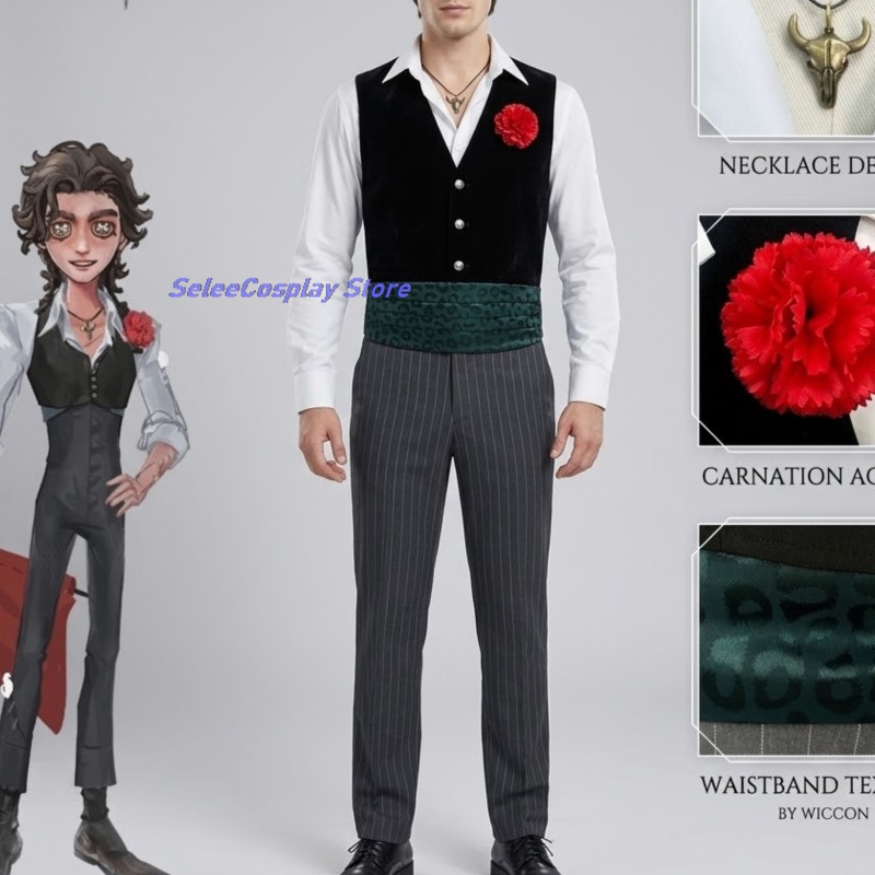 Adults Cosplay Game Game Ident - огляд і ціна Men'S Accessories With Suits