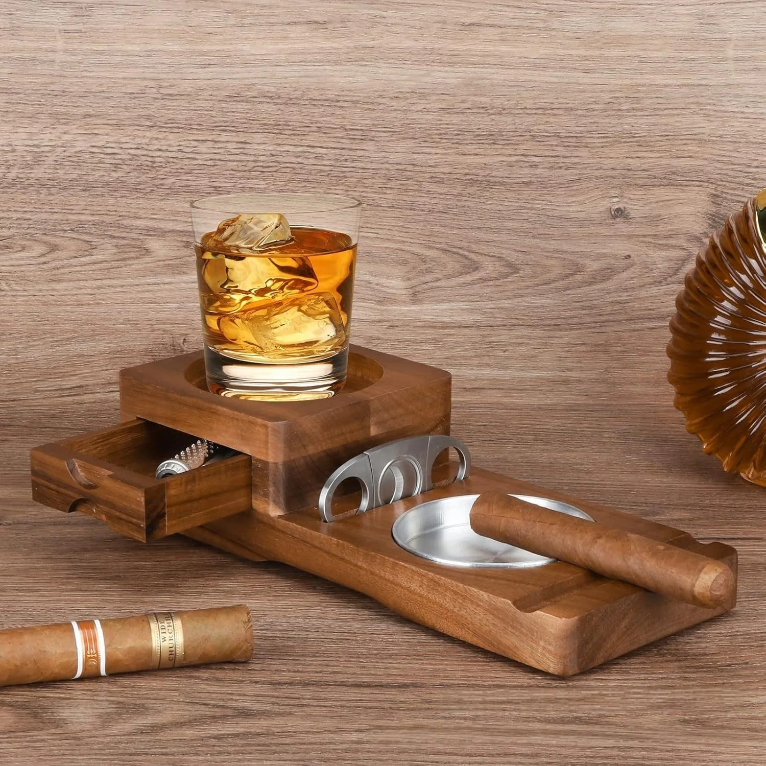 Luxury Cigar Accessories Box w - огляд і ціна Cigar Cutter Set
