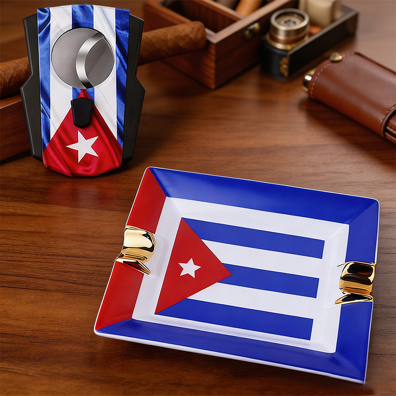 Cigar Set with Cuban Flag, Sta - огляд і ціна Cigar Cutter Set