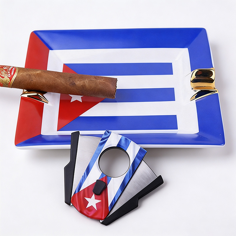 Cigar Set with Cuban Flag, Sta - огляд і ціна Cigar Cutter Set