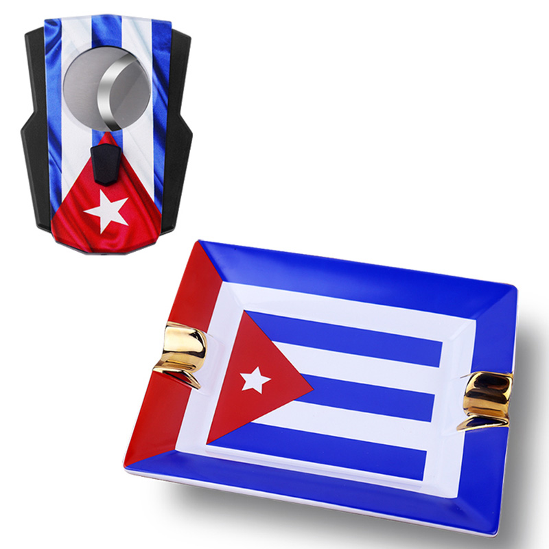 Cigar Set with Cuban Flag, Sta - огляд і ціна Cigar Cutter Set