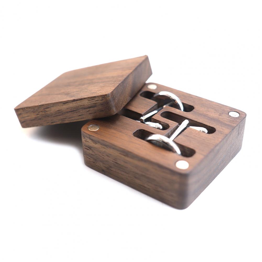 Walnut Cufflink Box Solid Wood - огляд і ціна Men Accessories Gift Box