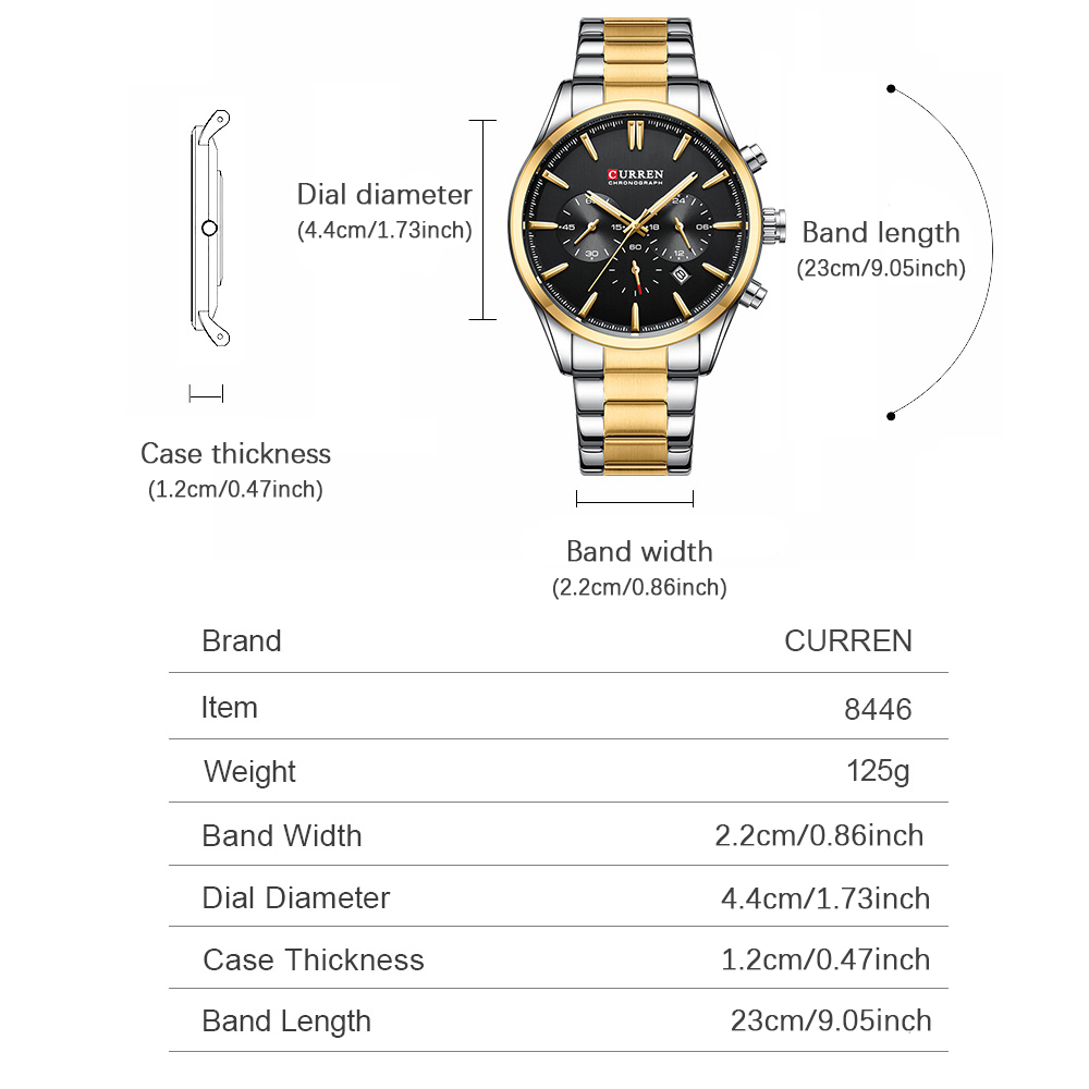 CURREN Casual Quartz Chrono Sp - огляд і ціна Men'S Accessories Jewelry
