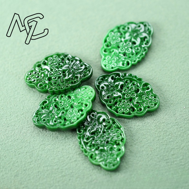 2pcs DIY Natural Dry Green Eme - огляд і ціна Men'S Accessories Jewelry