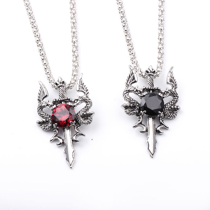 Double Dragon Black Gem Cross  - огляд і ціна Men'S Accessories Jewelry