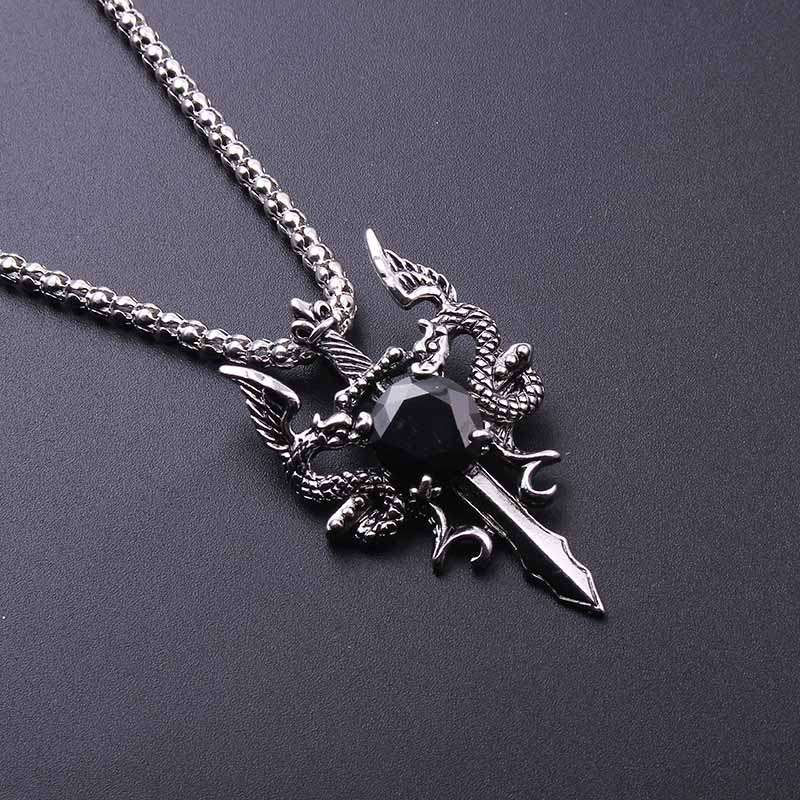 Double Dragon Black Gem Cross  - огляд і ціна Men'S Accessories Jewelry