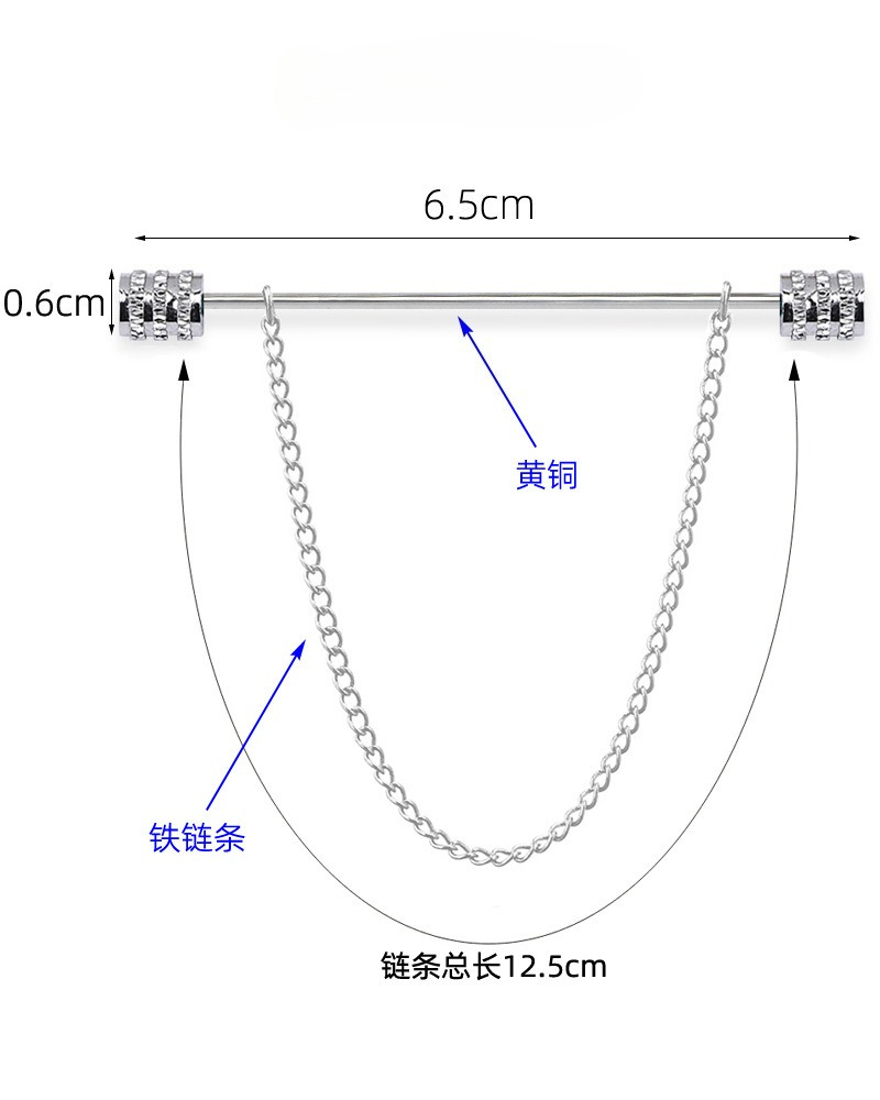 New Men's Brooch for Shirt Sta - огляд і ціна Men'S Accessories Jewelry