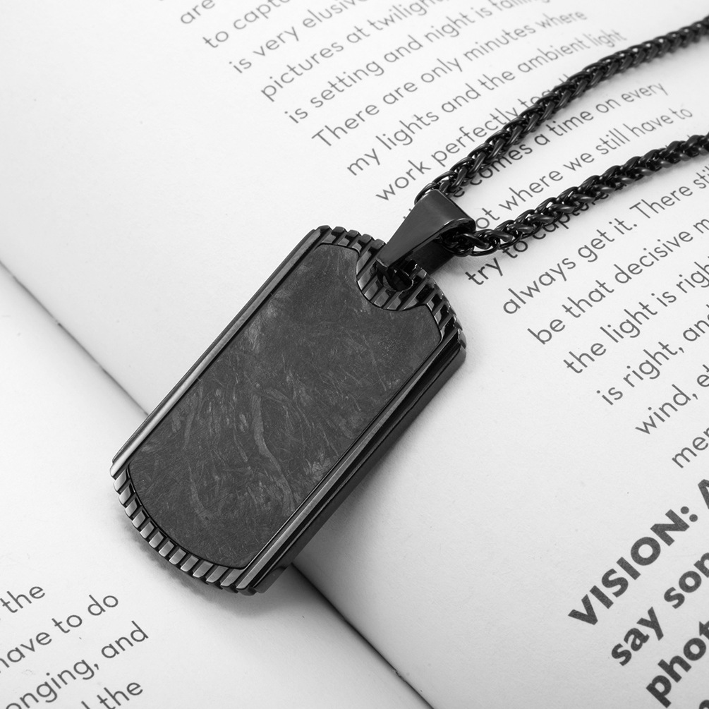 Carbon Fiber Pendant Stainless - огляд і ціна Men Accessories List