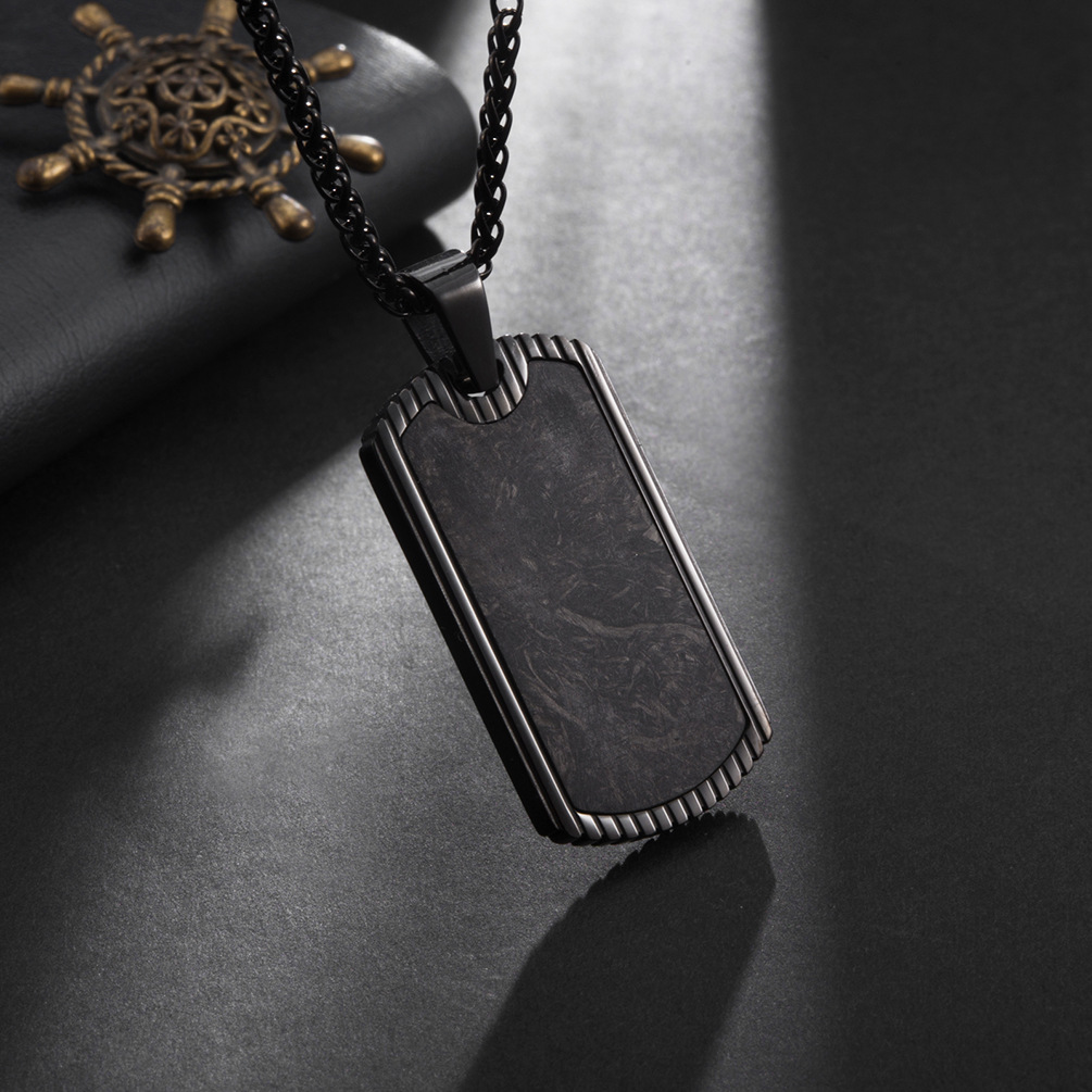 Carbon Fiber Pendant Stainless - огляд і ціна Men Accessories List